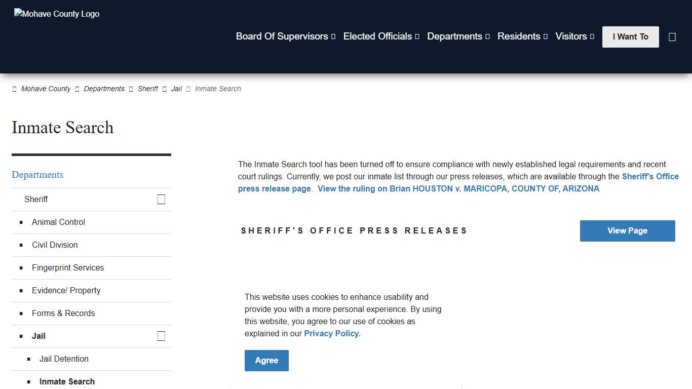 Inmate Search Mohave County